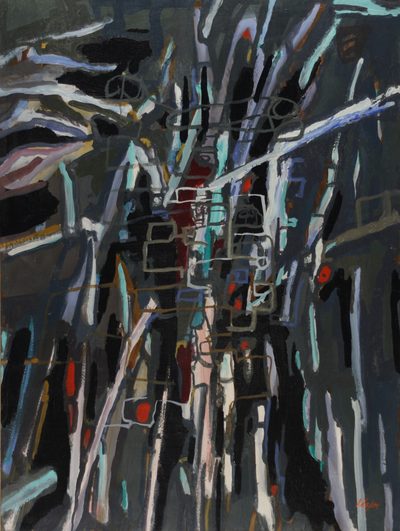 Oldřich Lajsek — abstrakce, obraz A9