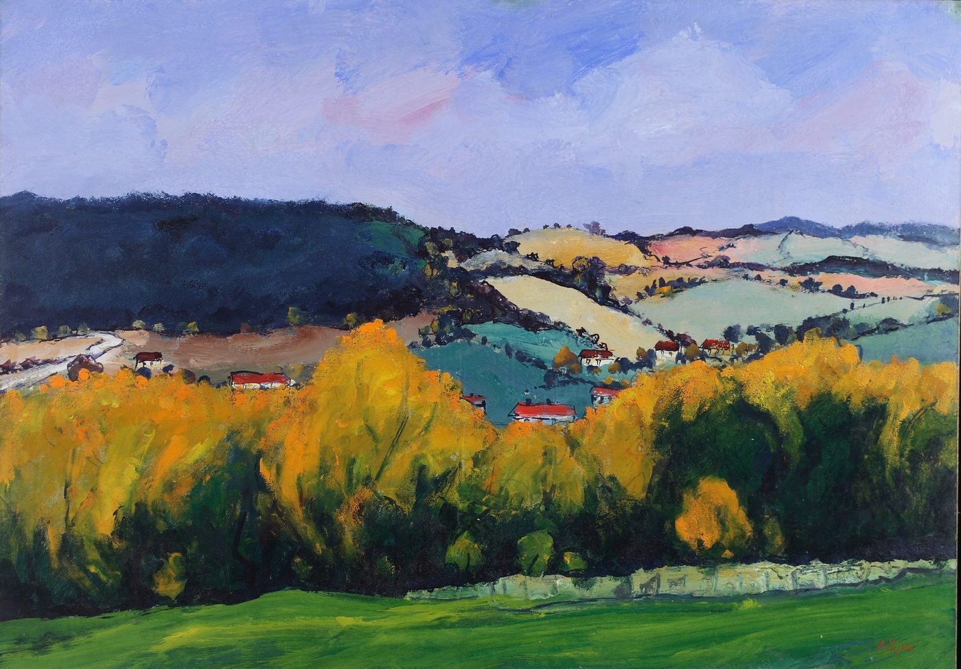 Oldřich Lajsek — krajinomalba, obraz K32