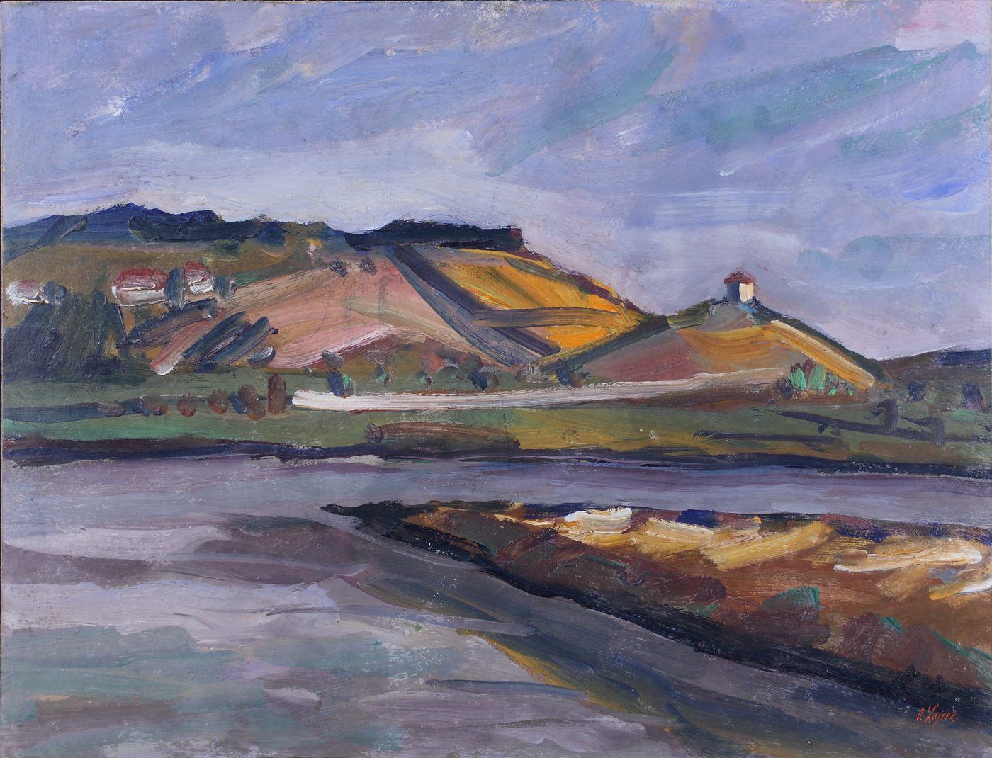 Oldřich Lajsek — krajinomalba, obraz K30