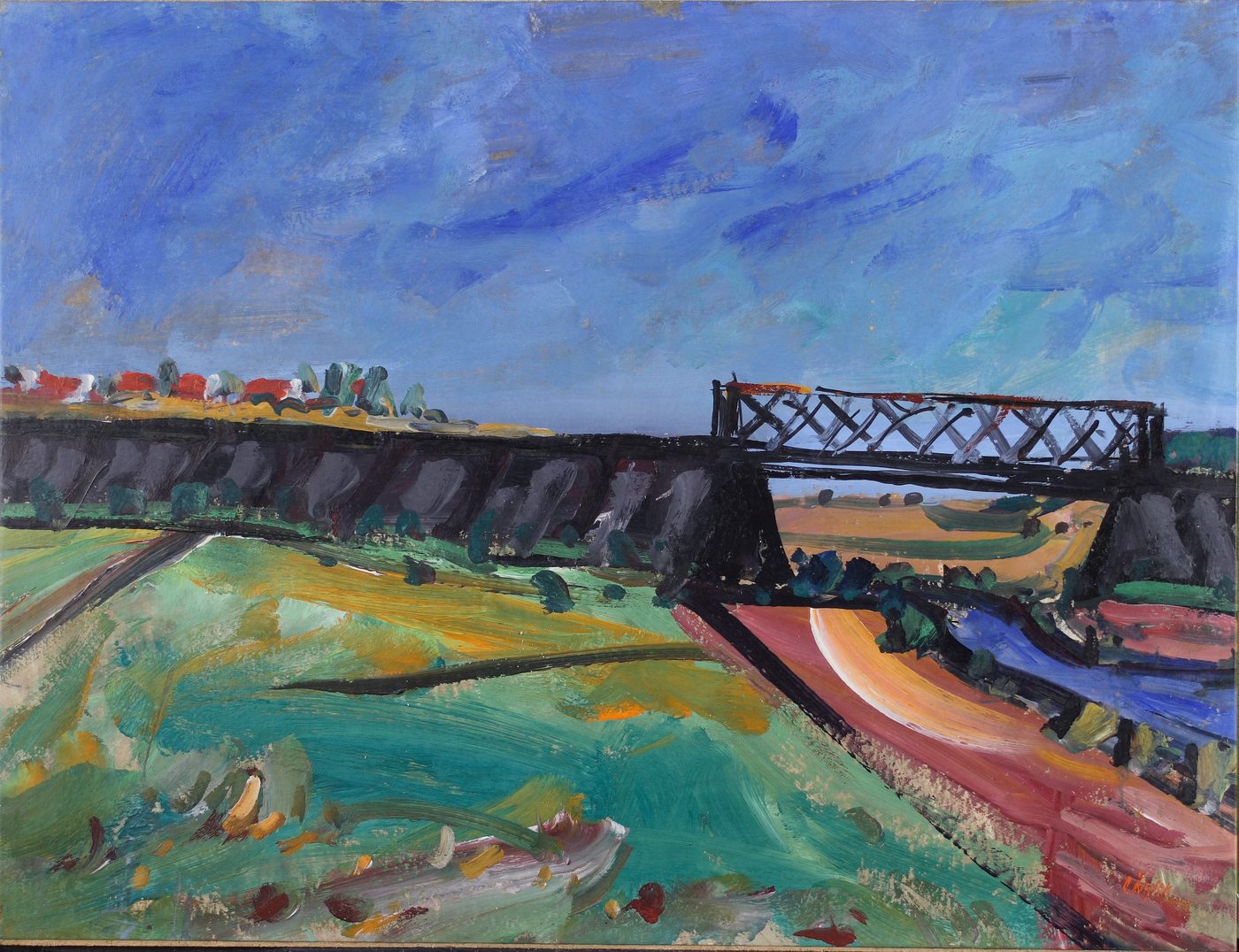 Oldřich Lajsek — krajinomalba, obraz K29