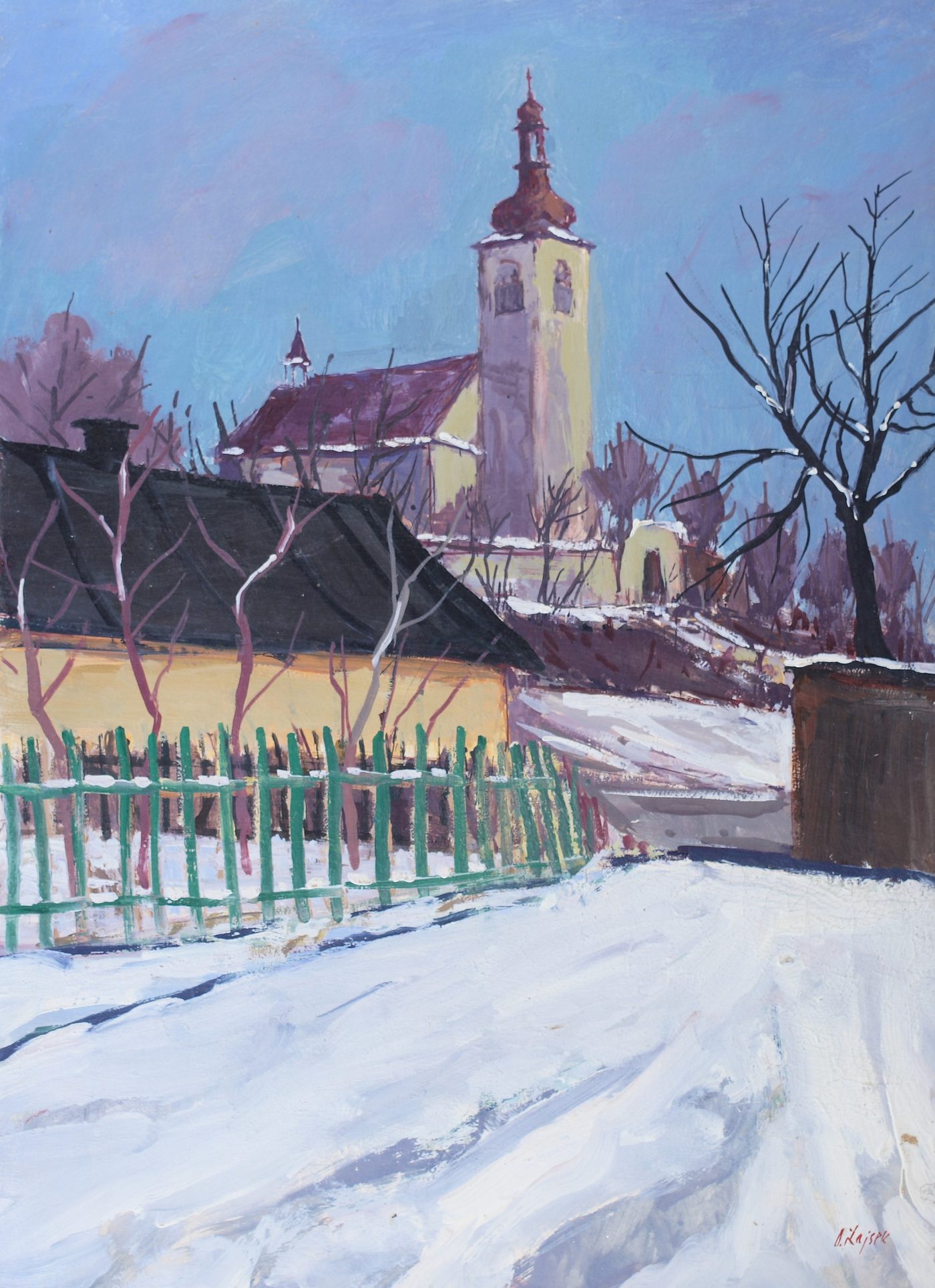 Oldřich Lajsek — krajinomalba, obraz K19