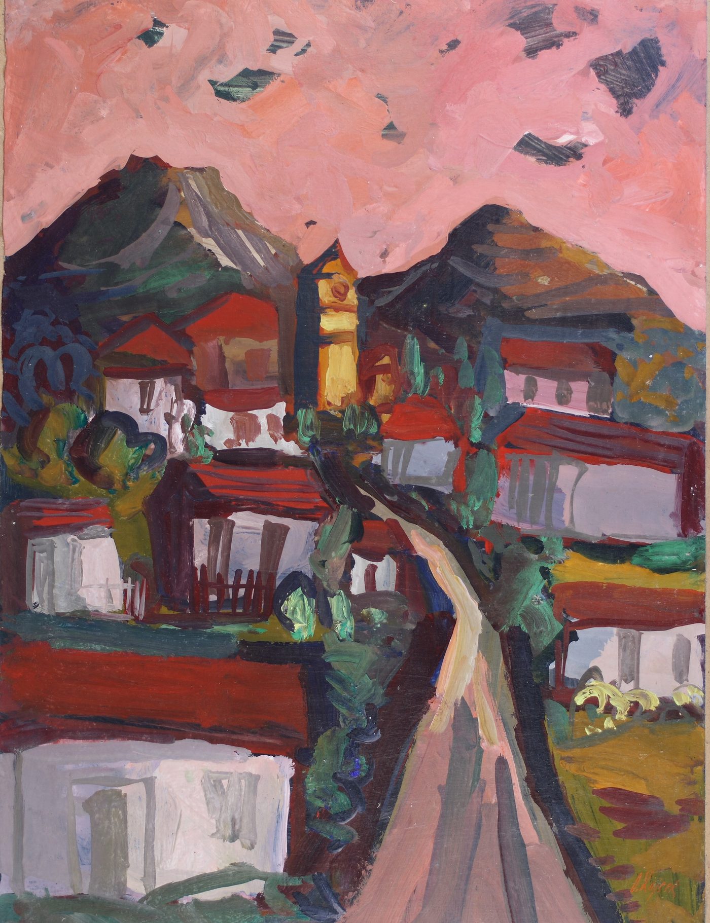 Oldřich Lajsek — krajinomalba, obraz K18