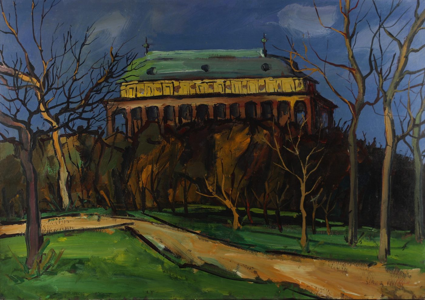 Oldřich Lajsek — krajinomalba, obraz K4